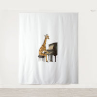 Cute Giraffe Jouer Piano Giraffes Musicien Musique