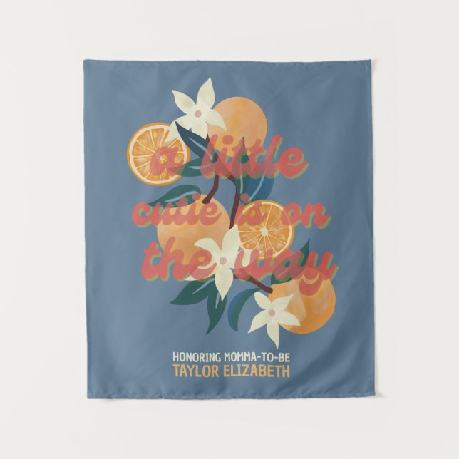 Tenture Cutie sur le chemin Baby shower Thème (Devant)