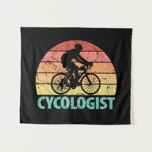 Tenture Cycologiste Funny Cycling