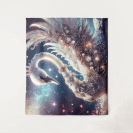 Tenture Cygne festif