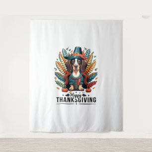 Tenture Dachshund Chien Weiner Turquie Costume Thanksgivin