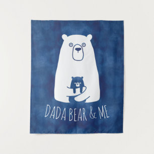 Tenture DADA BEAR & ME   Papa Enfants Fils Fils Ours Dada