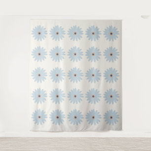 Tenture Daisy bleu clair