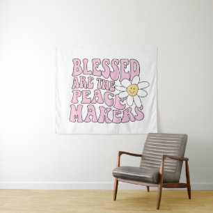 Tenture Daisy et les artisans de la paix Slogan