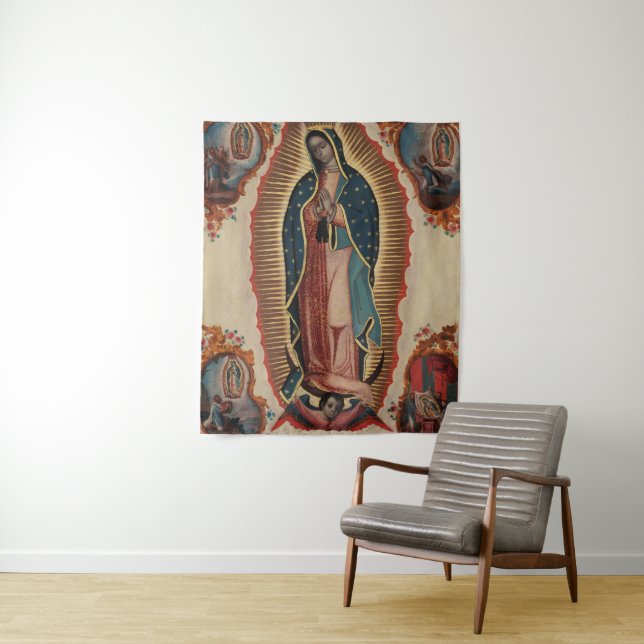 Tenture Dame de Guadalupe, 1780 par Sebastian Zalcedo (En situation)