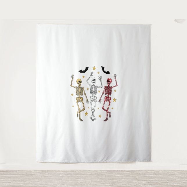 Tenture Dancing Skeleton Halloween (Devant)