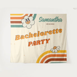 Tenture Décor de fête de bachelorette rétro Groovy 70s