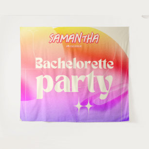 Tenture Décor de fête de bachelorette rétro Groovy 70s Ros
