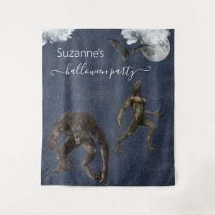 Tenture Décor de fête d'Halloween loup-garou