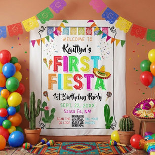Tenture Décor de fête pour le premier anniversaire mexicai