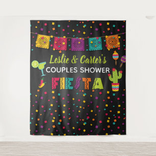 Tenture Décor de fond de douche pour couples Fiesta