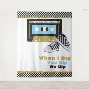 Tenture Décor de fond pour Baby Shower pour garçon Hip Hop