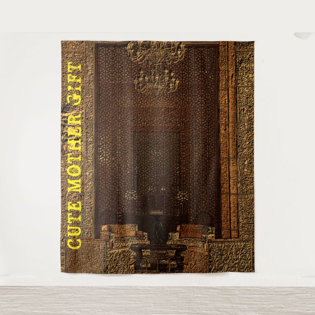 Tenture DECOR_Room_CUTE MÈRE GIFT_YELLOW_RMDESIGNFLO55 (Devant)