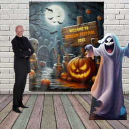 Tenture Décor suspendu de cimetière effrayant Halloween