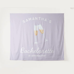 Tenture Décoration de fête de bachelorette au champagne Bo