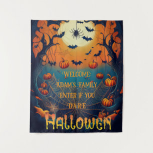 Tenture Décoration murale personnalisée Halloween effrayan