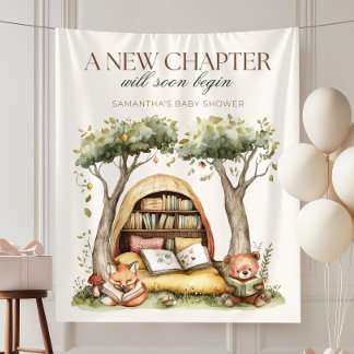 Tenture Décorations de Baby Shower Un Nouveau Chapitre, Ru