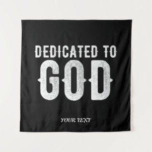 TENTURE DÉDIÉ À DIEU BLANC PERSONNALISABLE COOL