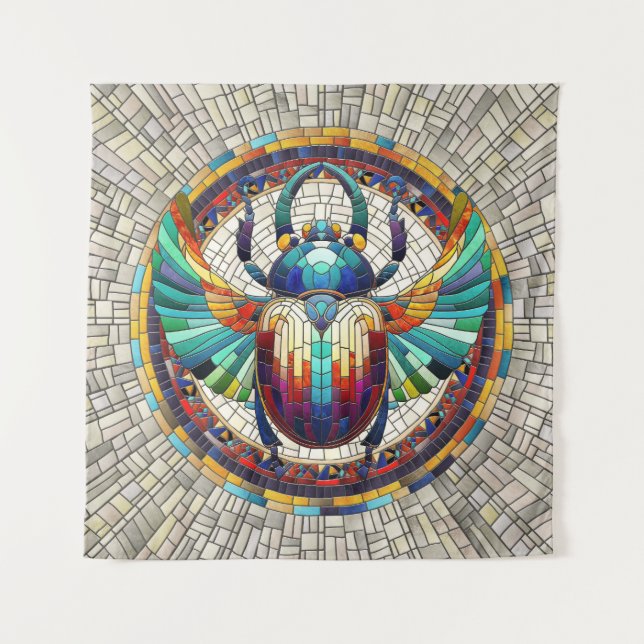 Tenture Dendroctone du scarab égyptien - Art mosaïque (Devant)
