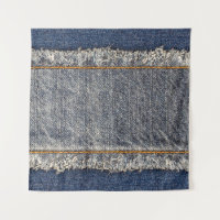 Denim Blue Jeans : Décontracté Double Patch