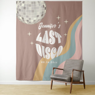 Tenture Dernier Disco les années 70 Retro Super Bacheloret