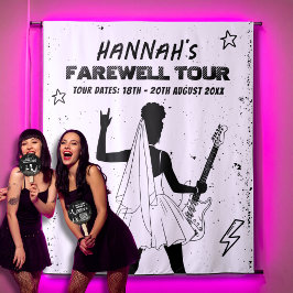 Tenture Dernier Tour Punk Rock Band Bachelorette Affiche d