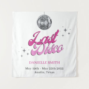 Tenture Dernière Disco Bachelorette Thème Ball fond photo