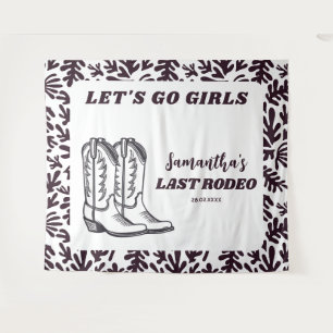 Tenture Dernière Fête de Bachelorette de Cowgirl Western R