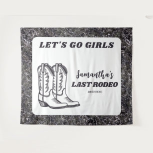 Tenture Dernière Fête de Fiançailles de Cowgirl Western Ro