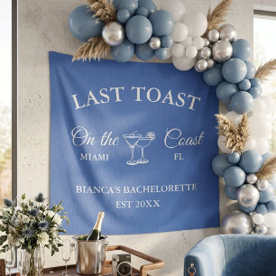 Tenture Dernière Toast sur la côte Fête de Bachelorette pl