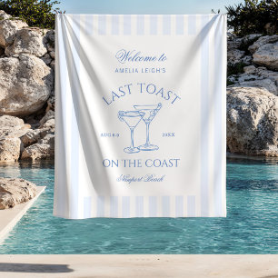 Tenture Dernière Toast sur la Plage Côtière Bachelorette B