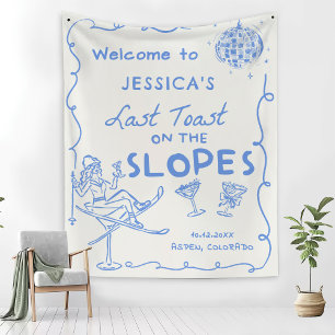 Tenture Dernière Toast Sur Les Pistes Week-end Enterrement