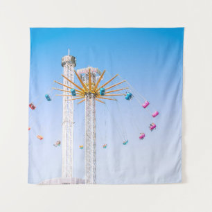 Tenture Des gens font du swing amusement ride