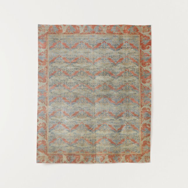 Tenture Desi Gned Carpet I Burange Orange Rust  (Devant)
