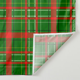 Tenture Design de Motif de Noël Tartan vert