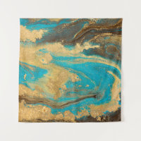 Design de texture dorée marbré. Bleu et marbre dor