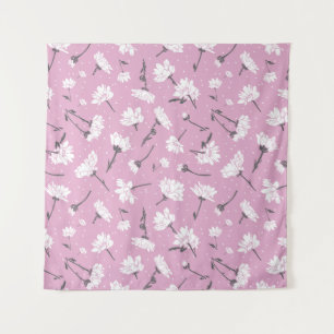 Tenture Design Floral Rose - Art Fleur Élégant