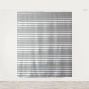 Tenture Design Gris cendré et blanc