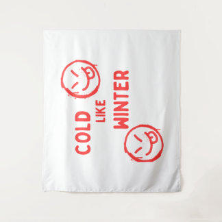 Tenture Design hivernal froid pour affiches et décors