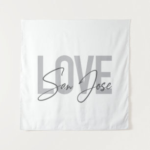 Tenture Design moderne, simple, chic, cool Love San Jose