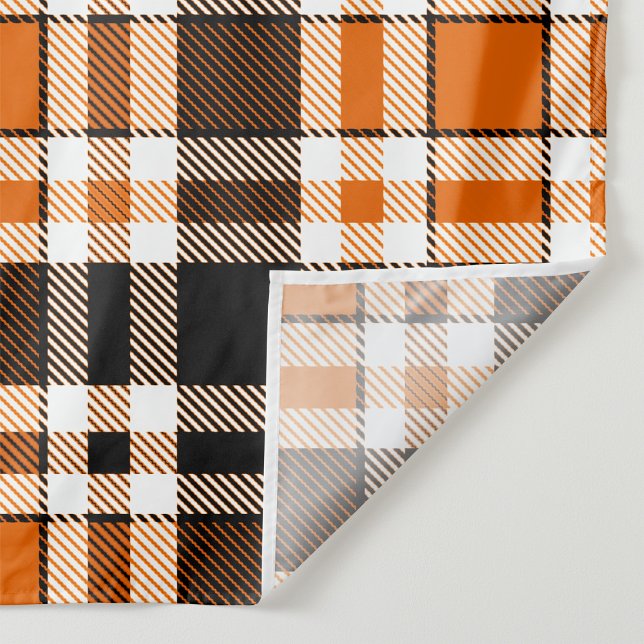 Tenture Design Motif orange noir blanc flanelle tatan (Créateur téléchargé)