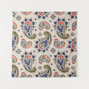 Tenture Design motif paisley classique et transparent.