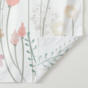 Tenture Dessin aquarelle de champ de fleurs sauvages