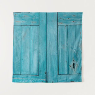 Tenture Deux portes en bois gris