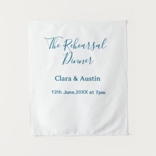 Tenture dîner de répétition la veille simple minimal m