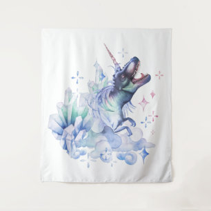 Tenture Dinocorn Crystal Dinosaur Unicorn Imaginaire Unisa