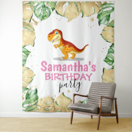 Tenture Dinosaur Fille ANNIVERSAIRE