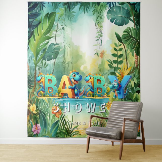 Tenture Dinosaure (En situation)