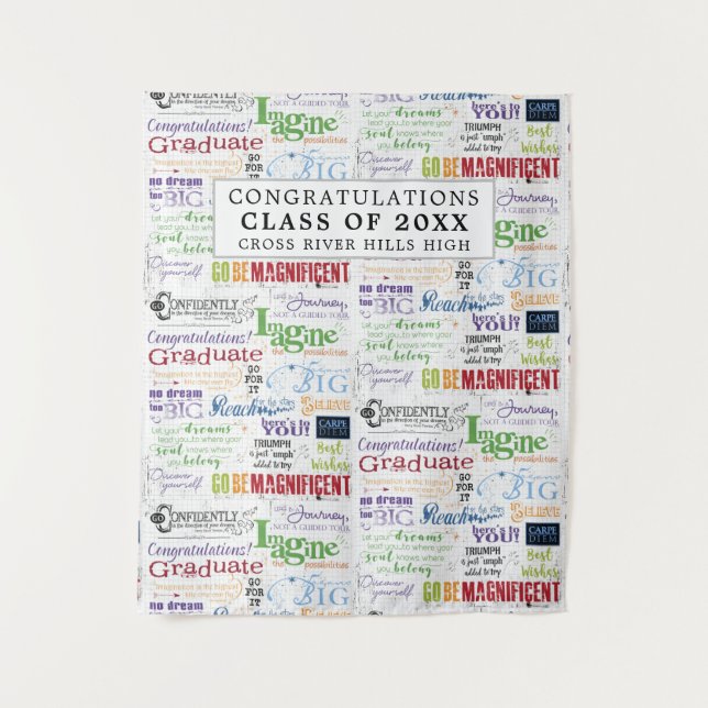 Tenture Diplôme d'enseignement Inspirationnel Discours Pho (Devant)