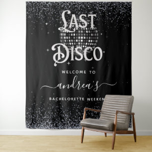 Tenture Discothèque Dernière des années 70 rétro Bienvenue